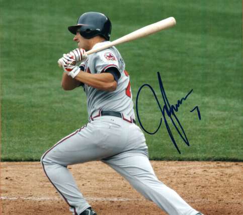 AUTOGRAPHED JEFF FRANCOUER Milwaukee Braves photo