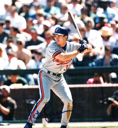 AUTOGRAPHED PETE BERGERON Montreal Expos Photo
