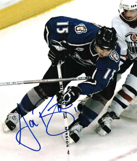 Autographed ANDREW BRUNETTE Colorado Avalanche Photo