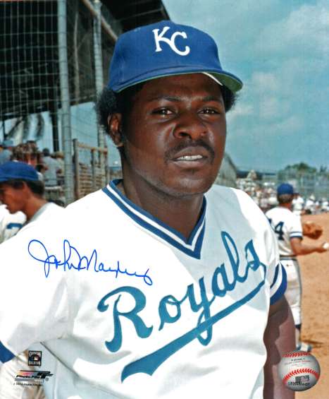 AUTOGRAPHED  photo JOHN MAYBERRY  KC Royals
