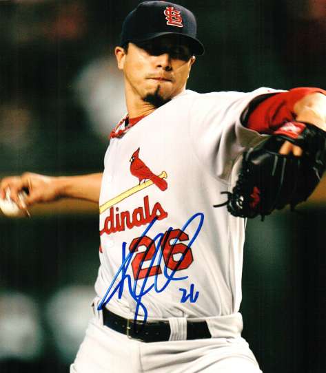 AUTOGRAPHED KYLE LOHSE St. Louis Cardinals photo