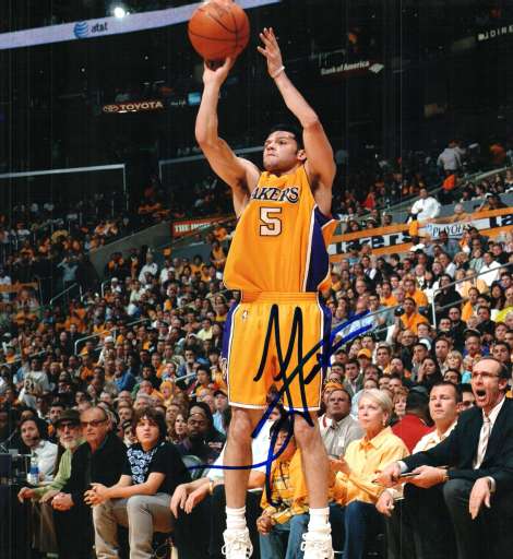 Autographed JORDAN FARMER Los Angeles Lakers Photo