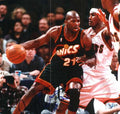 Autographed  RUBEN PATTERSON Seattle Super Sonics photo