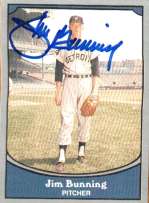Signed  JIM BUNNING 1990 Pacific Legends Card