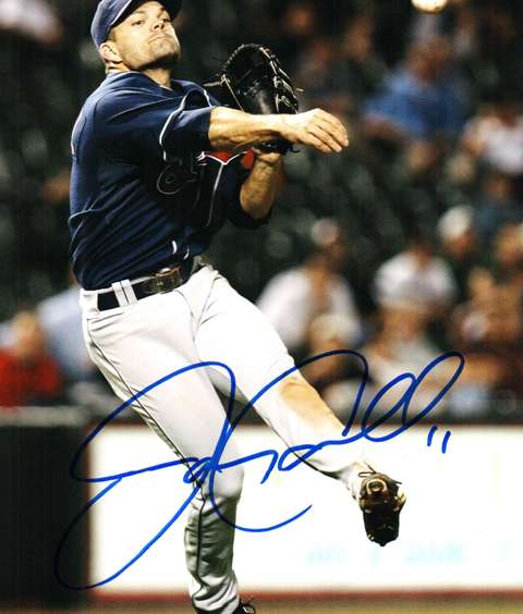 AUTOGRAPHED  photo JAMEY CARROLL Cleveland Indians