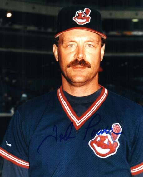 AUTOGRAPHED TED POWER 8x10 Cleveland Indians Photo