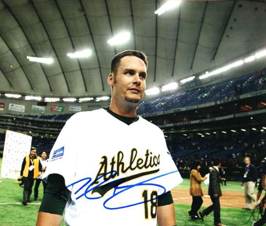 AUTOGRAPHED ROB BOWEN 8x10 Oakland A's Photo