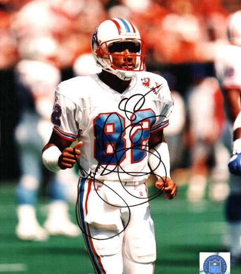Autographed  YANCEY THIGPEN  Houston Oilers photo