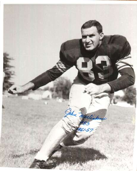 Autographed JOHN MARTINKOVEC 8X10 Green Bay Packers Photo
