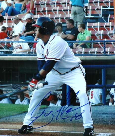 AUTOGRAPHED GREGOR BLANCO Atlanta Braves photo