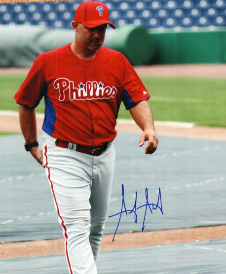 AUTOGRAPHED ANDY ABAD 8x10 Philadelphia Phillies Photo