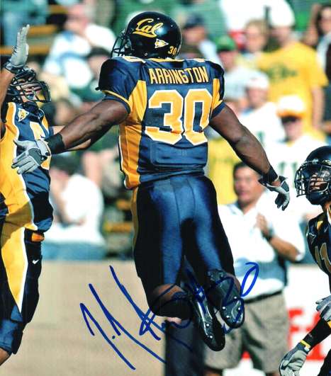 Autographed JJ ARRINGTON California Golden Bears Photo