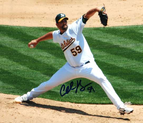 AUTOGRAPHED  photo ANDREW BROWN Oakland A's