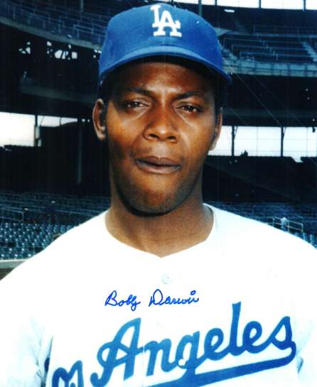 AUTOGRAPHED BOBBY DARWIN 8X10 Los Angeles Dodgers photo