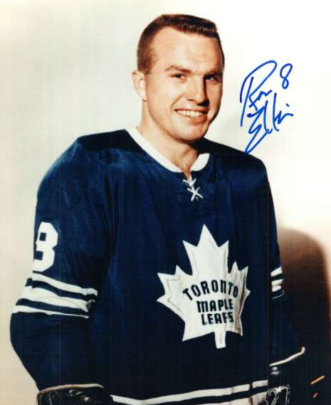 Autographed RON ELLIS  8x10 Toronto Maple Leafs  photo