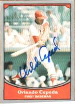 Signed ORLANDO CEPEDA 1990 Pacific Legends Card