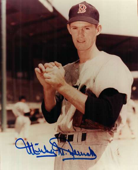 AUTOGRAPHED MICKEY MCDERMOTT 8X10  Boston Red Sox photo