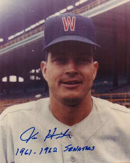 AUTOGRAPHED JOE HICKS 8x10 Washington Senators Photo