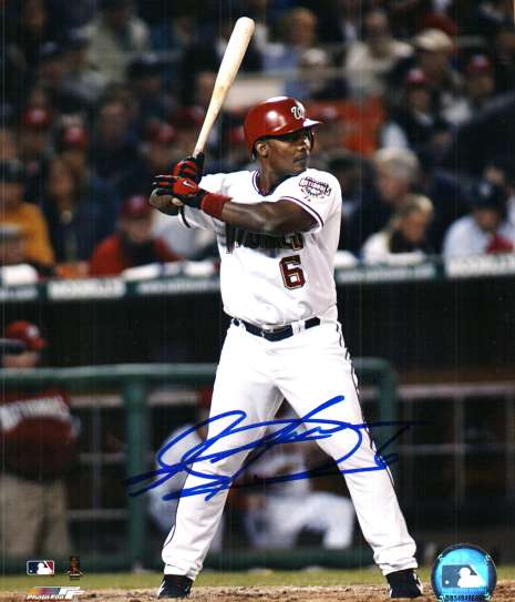Autographed JOSE GUILLEN 8x10 Washington Nationals Photo