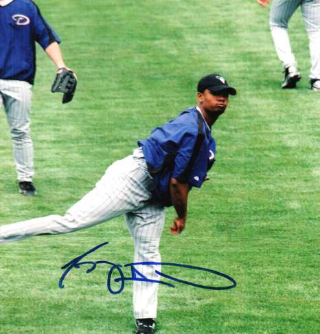 Autographed GREG AQUINO Arizona Diamondbacks Photo