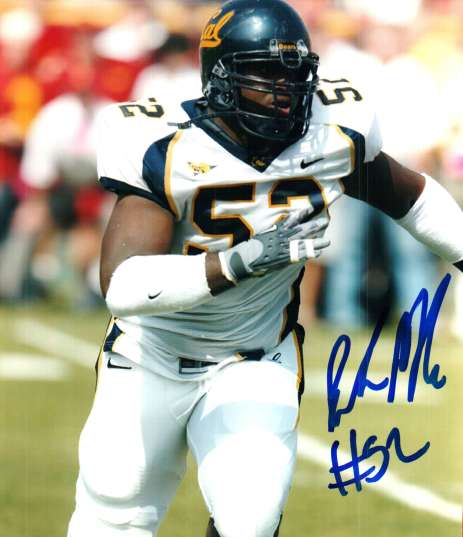 Autographed BRANDON MEBANE California Golden Bears Photo