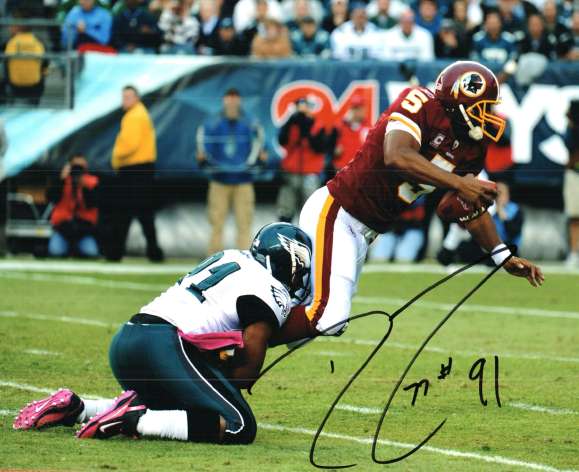 Autographed DARRYL TAPP 8X10  Photo - Philadelphia Eagles