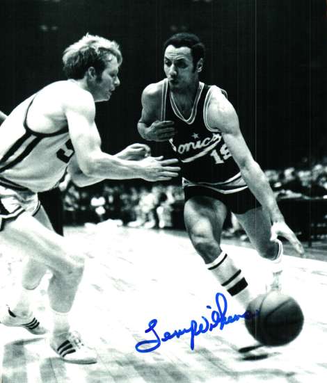 Autographed  LENNY WILKENS  8x10 SEATTLE SUPERSONICS photo