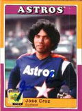 Autographed JOSE CRUZ UD 1970's Decade Card
