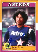 Autographed JOSE CRUZ UD 1970's Decade Card
