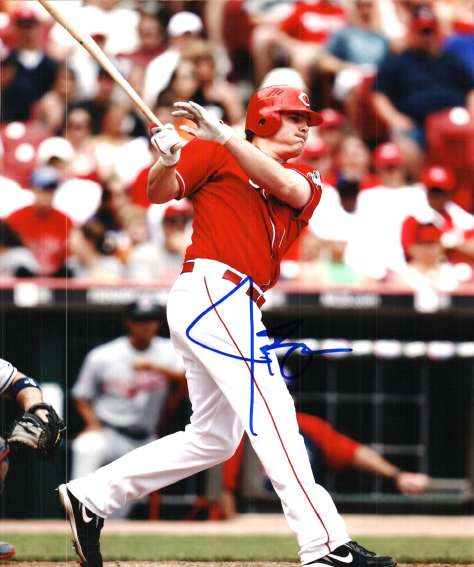AUTOGRAPHED 8X10 photo JAY BRUCE Cincinnati Reds