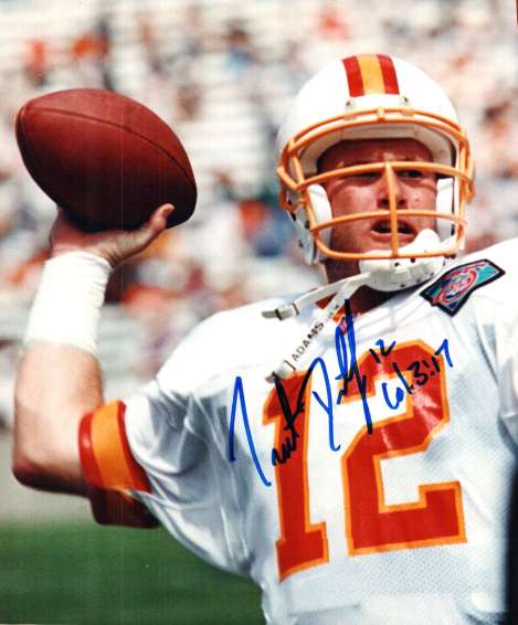 Autographed TRENT DILFER 8x10 Tampa Bay Buccaneers Photo