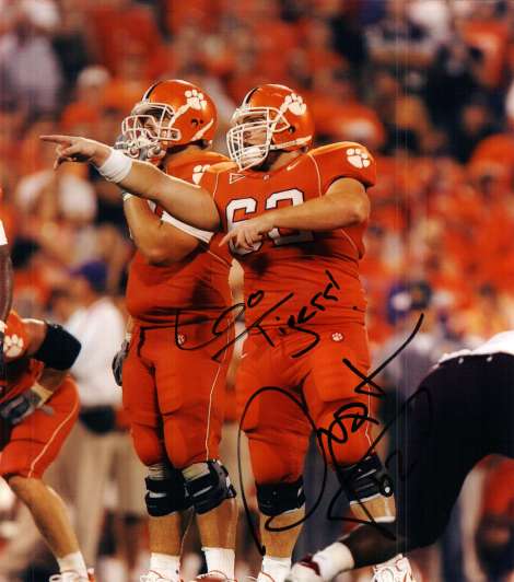 Autographed DUSTIN FRY Clemson Tigers Photo