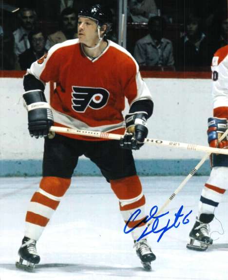 Autographed  ANDRE DUPONT 8X10 photo - Philadelphia Flyers