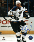 Autographed REED LOW 8X10 St. Louis Blues Photo