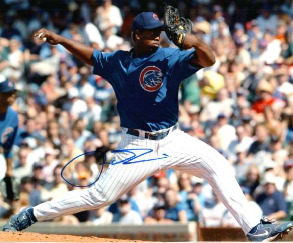 AUTOGRAPHED JEROME WILLIAMS Chicago Cubs Photo