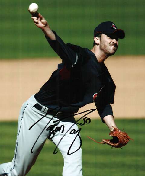 AUTOGRAPHED  photo JASON DAVIS Cleveland Indians