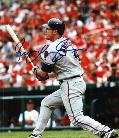 Autographed RYAN LANGERHANS Washington Nationals Photo