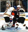 Autographed MIKE HUTCHINSON Boston Bruins  Photo