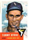 Autographed TOMMY BYRNE 1953 Topps Archives Card