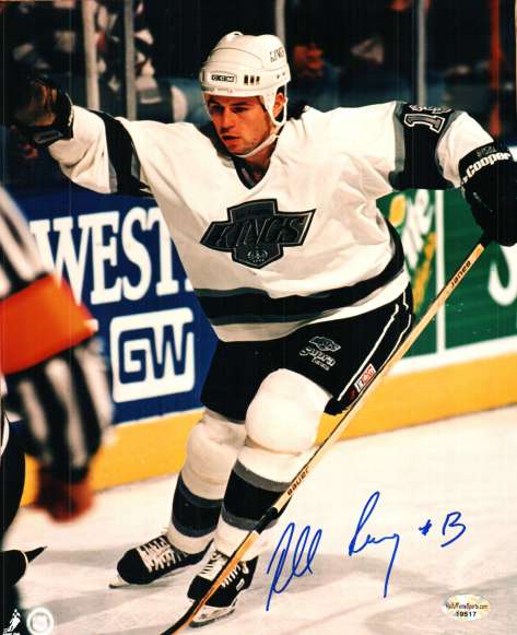 Autographed ROBERT LANG Los Angeles Kings Photo