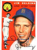 Autographed JIM DELSING 1954 Topps Archive card