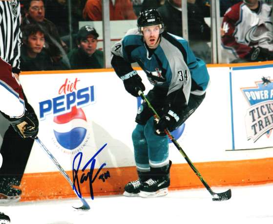 Autographed PATRICK RISSMILLER San Jose Sharks photo