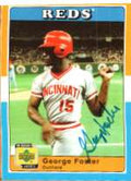 Autographed GEORGE FOSTER UD 1970's Decade Card