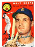 Autographed WALT DROPO 1954 Topps Archive card