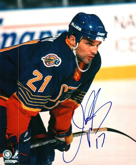Autographed JOE MURPHY 8X10 St. Louis Blues Photo