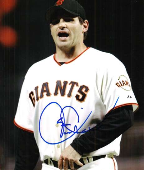 AUTOGRAPHED  STEVE KLINE  San Francisco Giants Photo