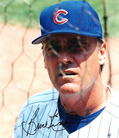 AUTOGRAPHED BRUCE KIMM Chicago Cubs Photo