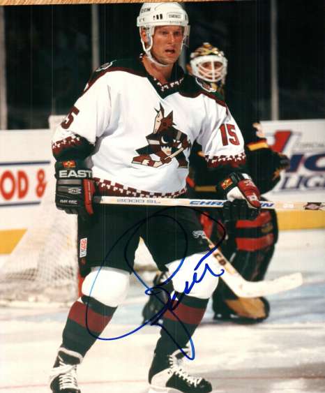 Autographed CRAIG JANNEY Phoenix Coyotes Photo