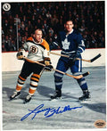 Autographed LARRY HILLMAN  Maple Leafs  photo
