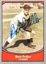 Signed BOB FELLER Cleveland Indians 1990 Pacific Legends Card